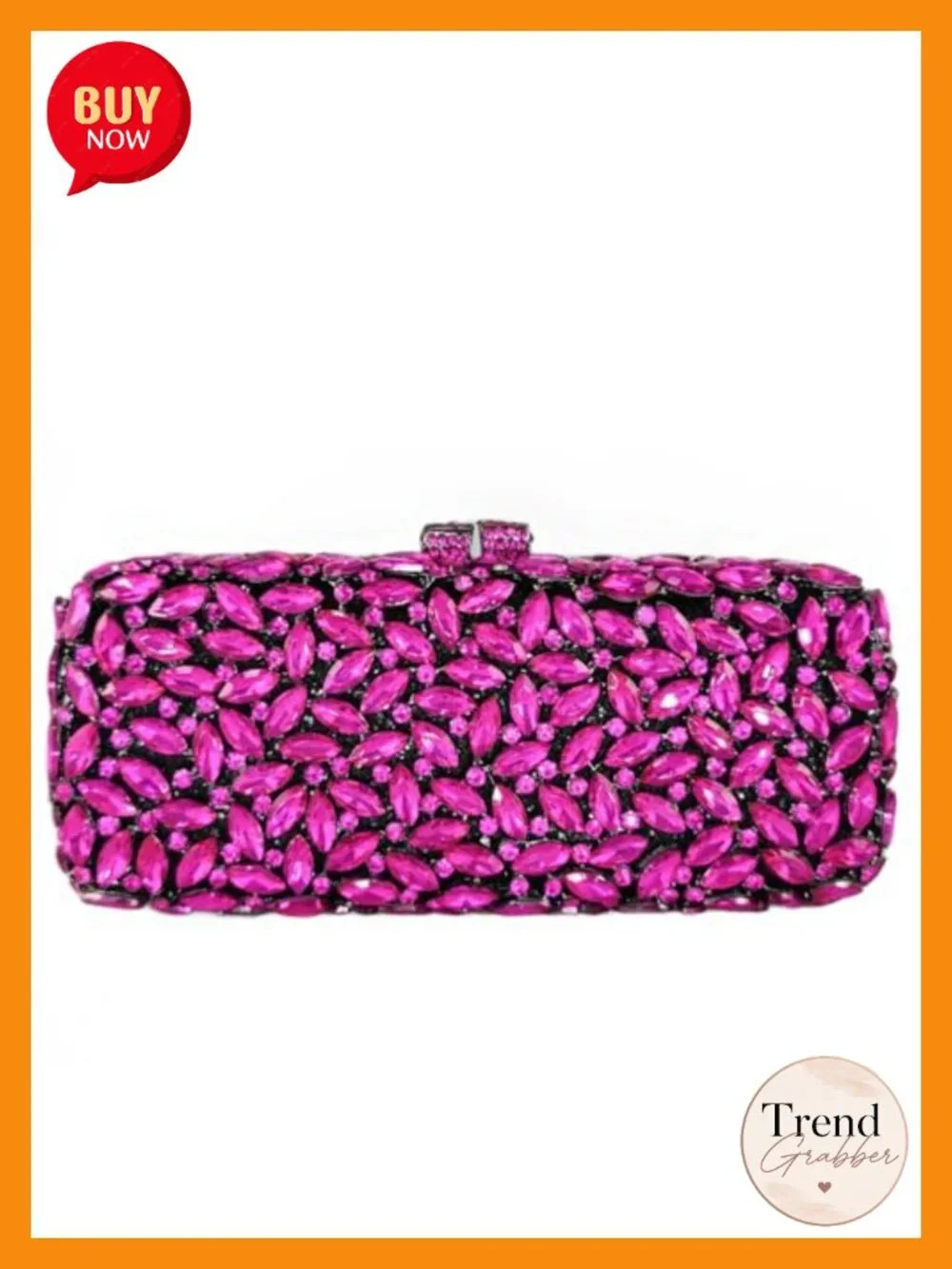 Crystal Clutch Bag Minaudiere Box Rhinestone Party Prom Evening Bag